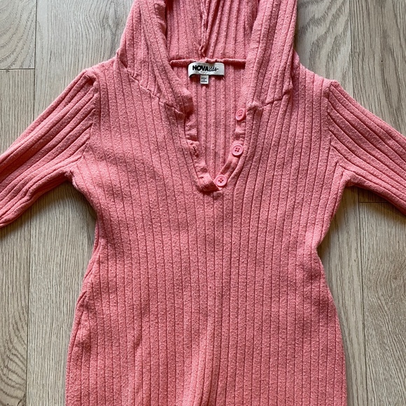 Novakids Hooded Romper With Ears - Pink Size 5 - Picture 4 of 8